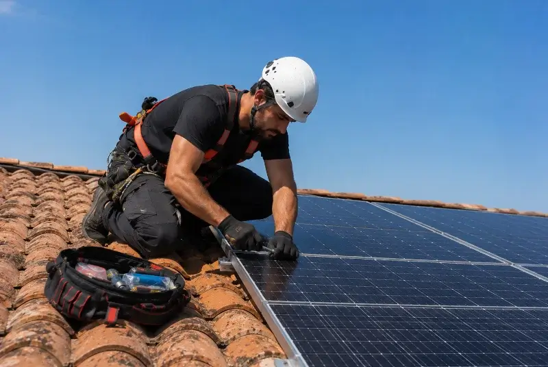 Maintenance et monitoring de panneaux solaires à Fossemagne
